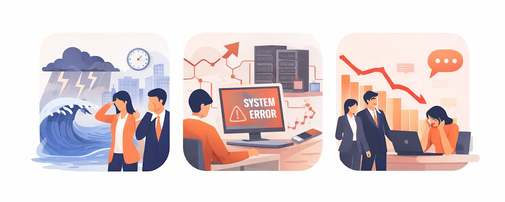 BCP対策がない企業が直面するリスク