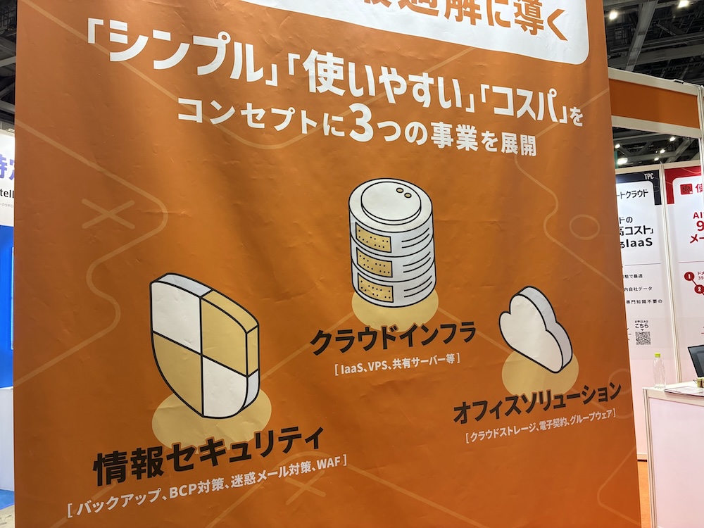 情報セキュリティ・クラウドインフラ・オフィスソリューションというクラウド三大領域のイメージ図